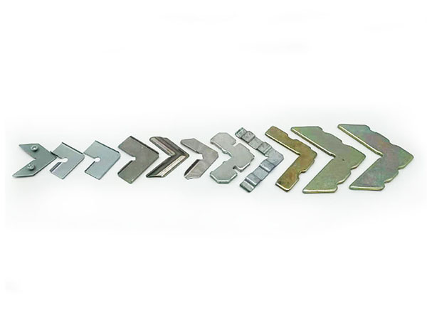 Custom-shaped angle bracket