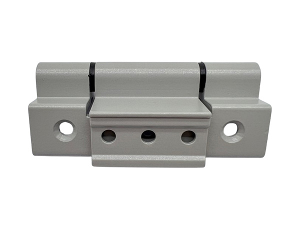 Light gray three-wing window hinge